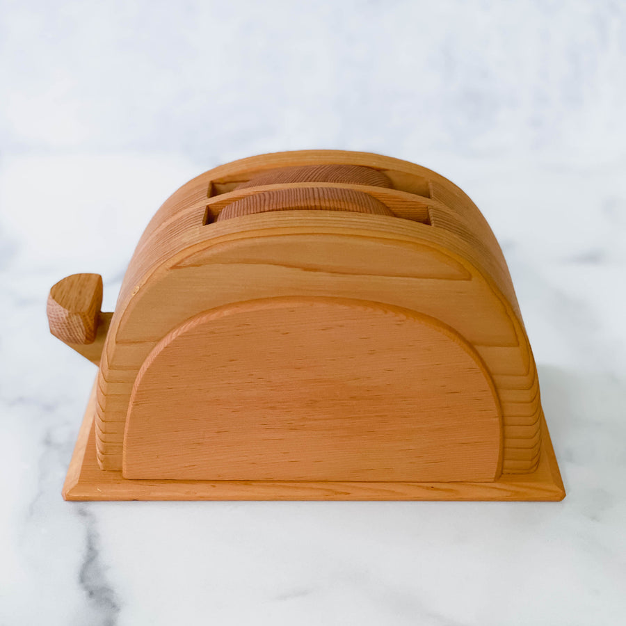 Wooden Toaster & Bread Slices